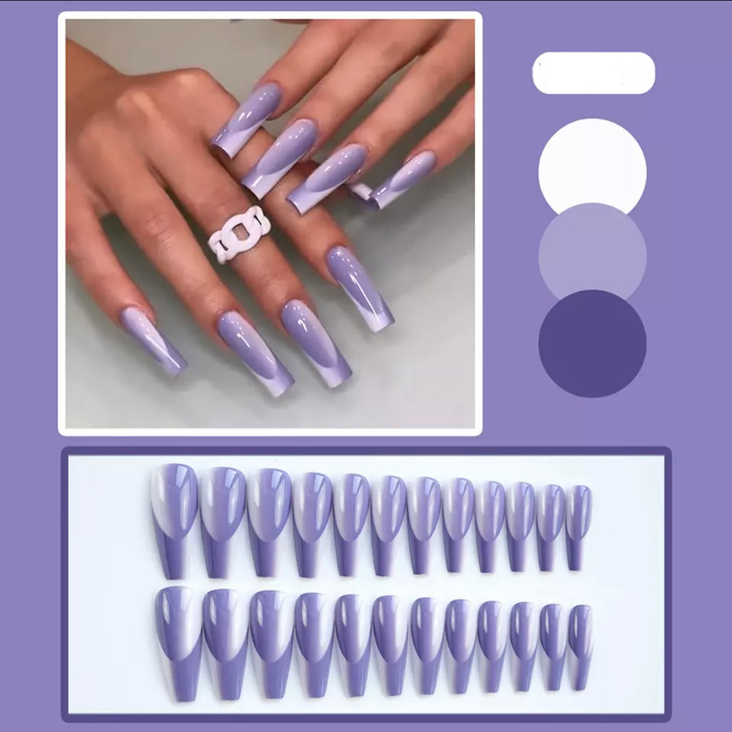 Press On Nails: Anthonia Purple