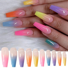 Load image into Gallery viewer, Press On Nails: Multi Ombré Sage
