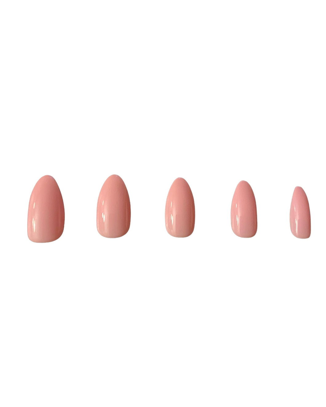 Press On Nails: Nude Pink Glossy Oval
