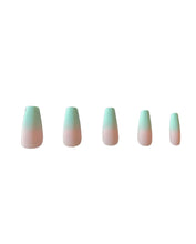 Load image into Gallery viewer, Press On Nails: Green Ombré Matte
