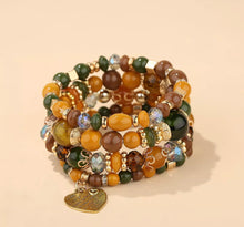 Load image into Gallery viewer, Boho Beaded Bracelet Love Note
